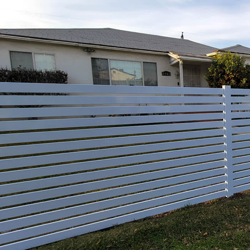 Vinyl fence by LA Fence Craft