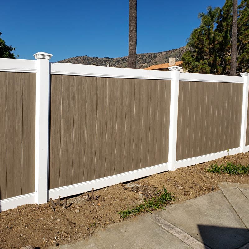 Vinyl fence by LA Fence Craft