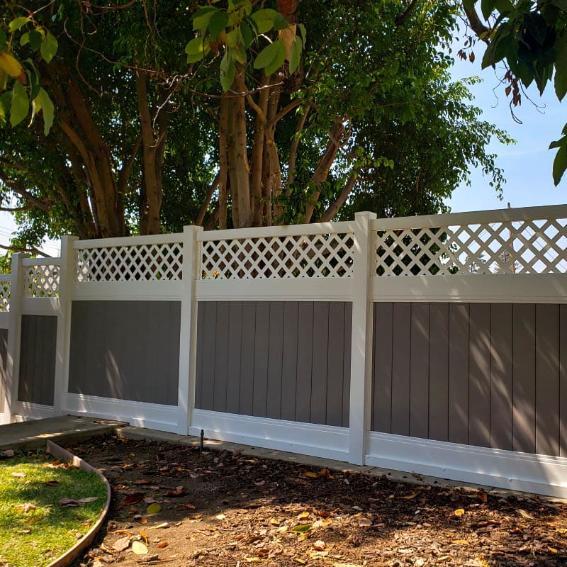 Vinyl fence by LA Fence Craft