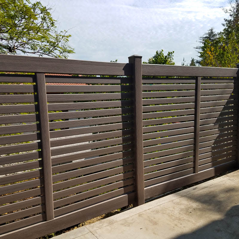 Vinyl fence by LA Fence Craft