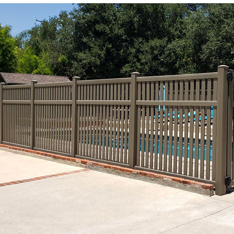 Vinyl fence by LA Fence Craft