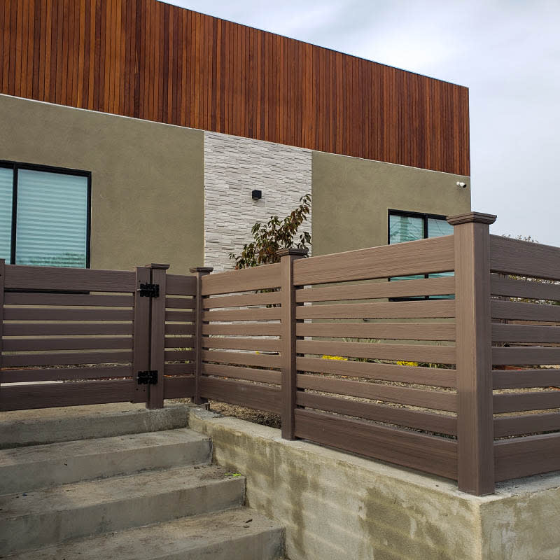 Vinyl fence by LA Fence Craft