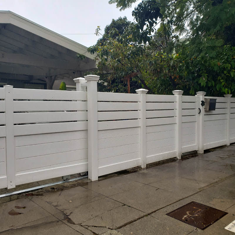 Vinyl fence by LA Fence Craft