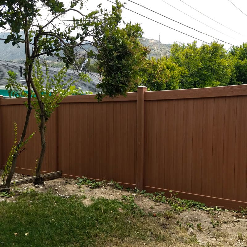 Vinyl fence by LA Fence Craft