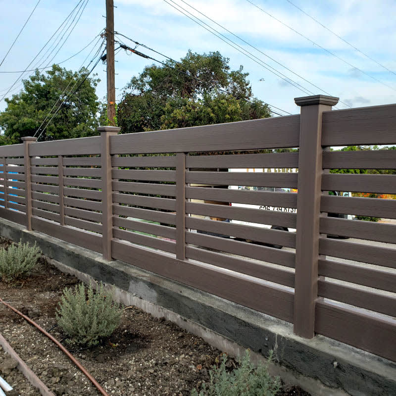 Vinyl fence by LA Fence Craft