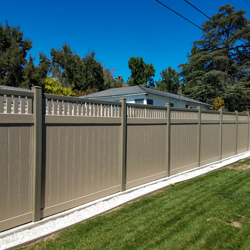 Vinyl fence by LA Fence Craft