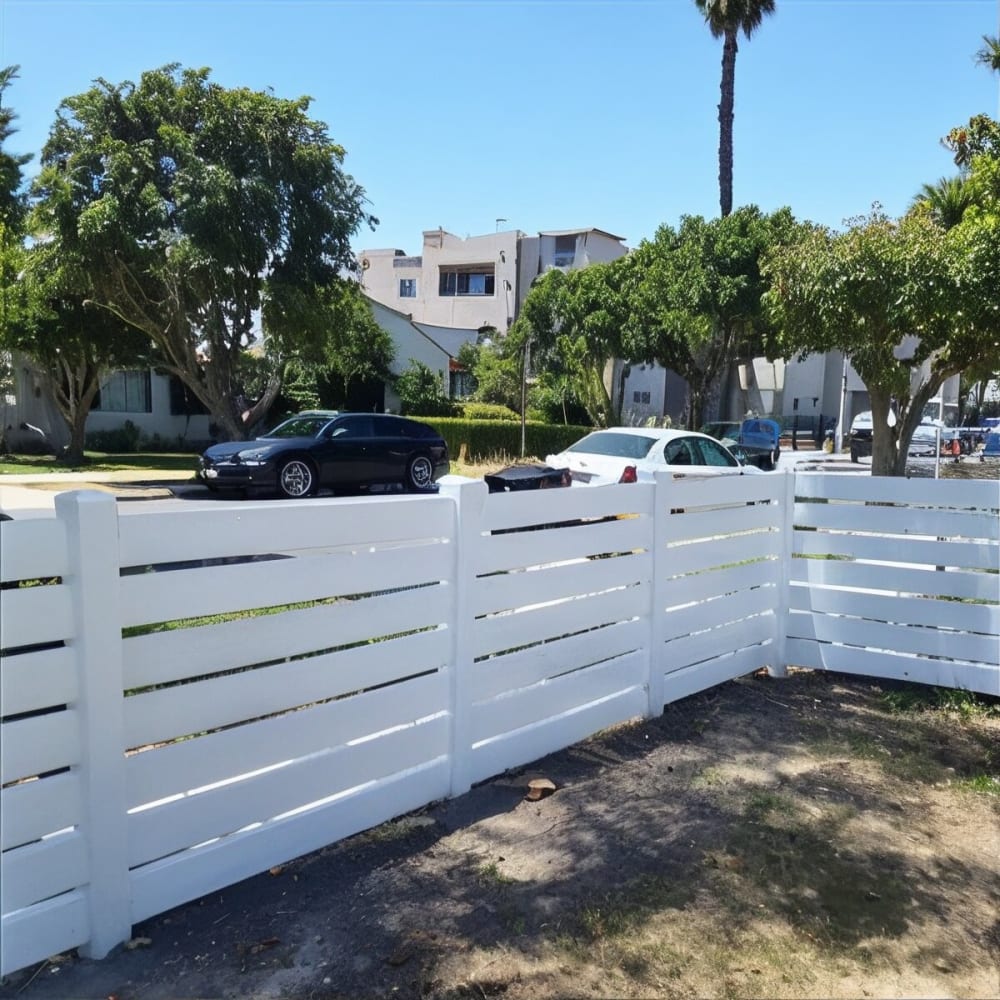 Vinyl fence by LA Fence Craft