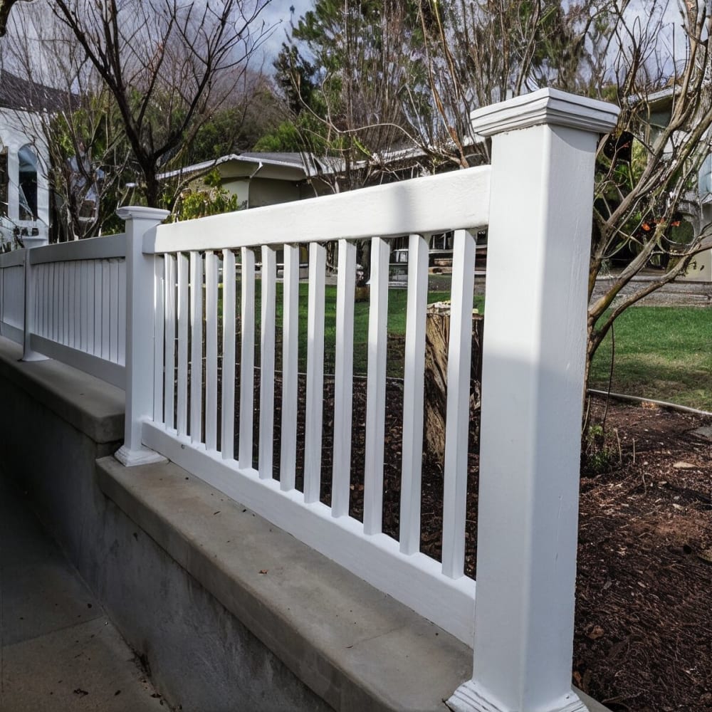 Vinyl fence by LA Fence Craft