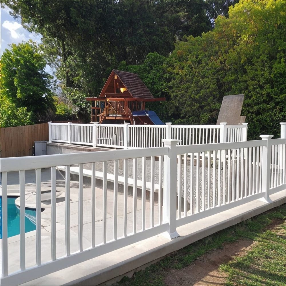 Vinyl fence by LA Fence Craft