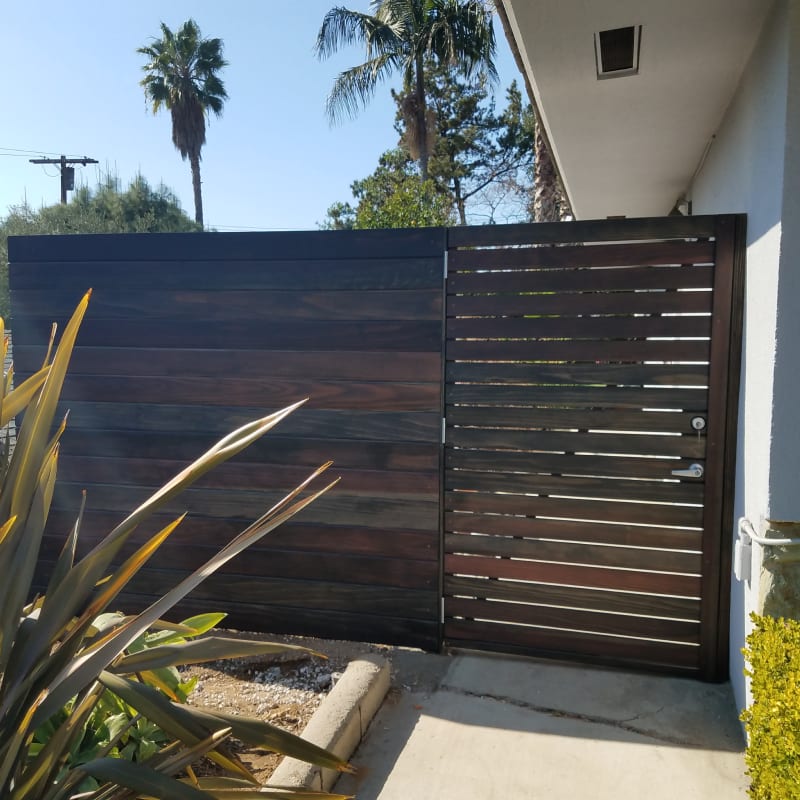 Wood fence by LA Fence Craft