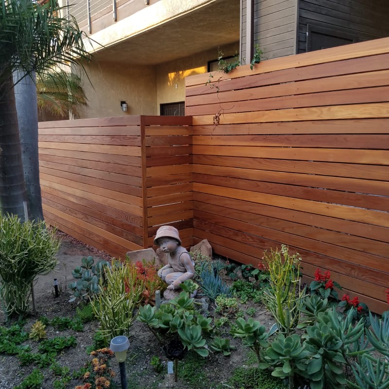 Wood fence by LA Fence Craft