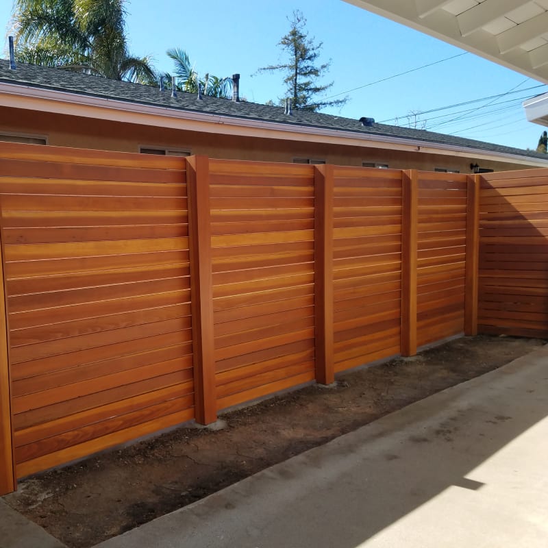 Wood fence by LA Fence Craft