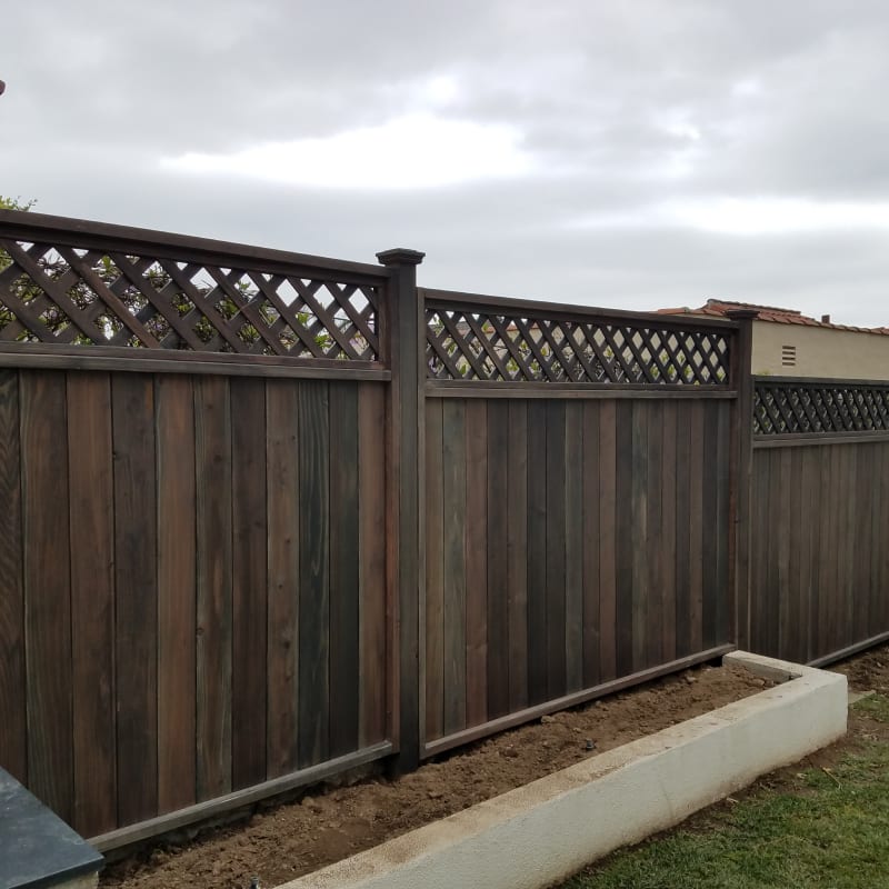 Wood fence by LA Fence Craft