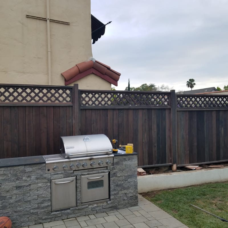Wood fence by LA Fence Craft