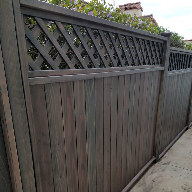 Wood fence by LA Fence Craft