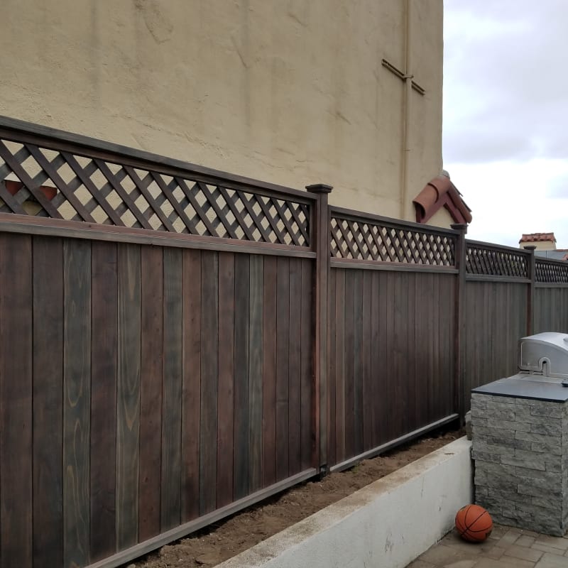 Wood fence by LA Fence Craft