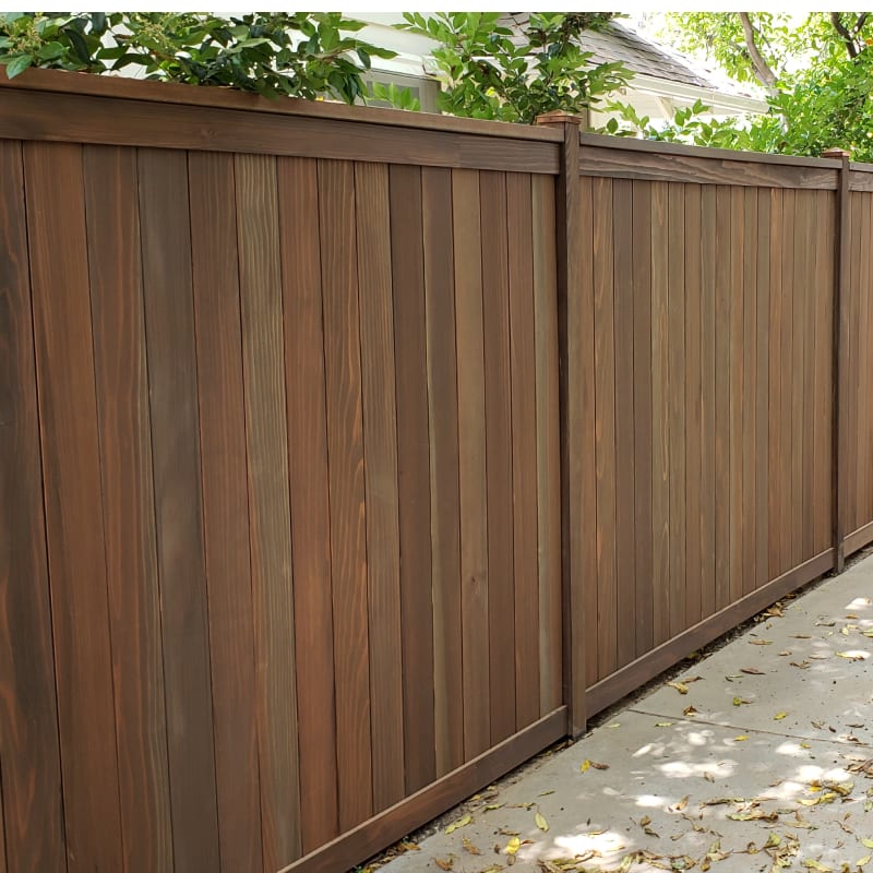 Wood fence by LA Fence Craft