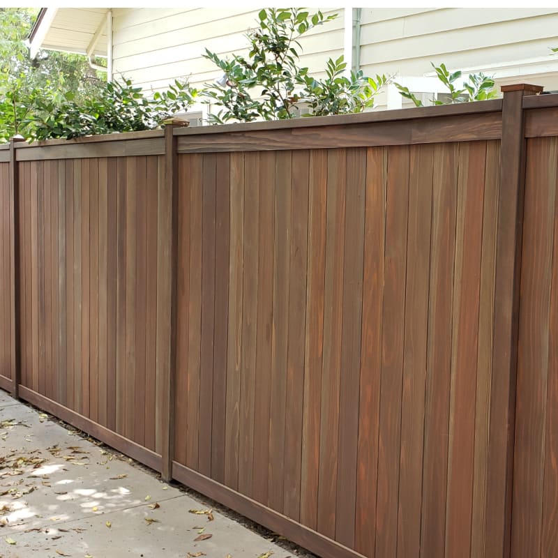 Wood fence by LA Fence Craft