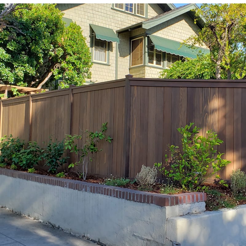 Wood fence by LA Fence Craft