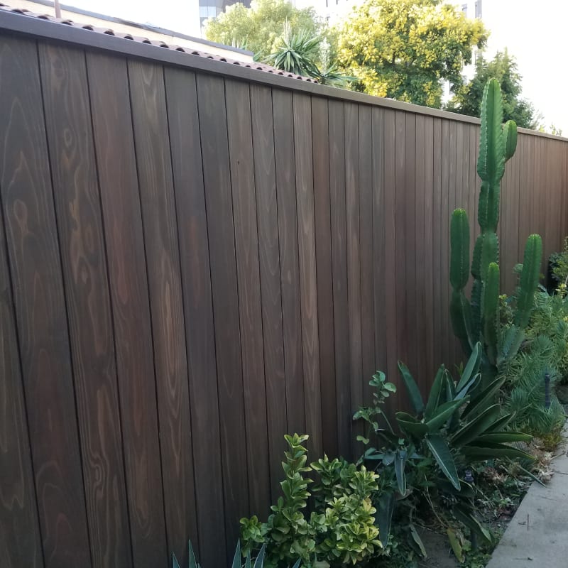 Wood fence by LA Fence Craft