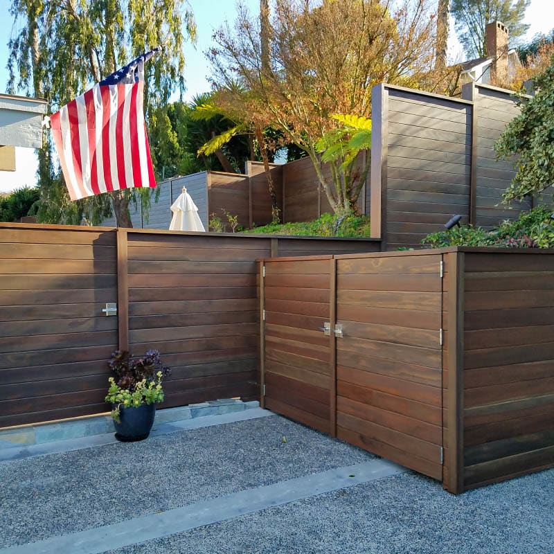 Wood fence by LA Fence Craft