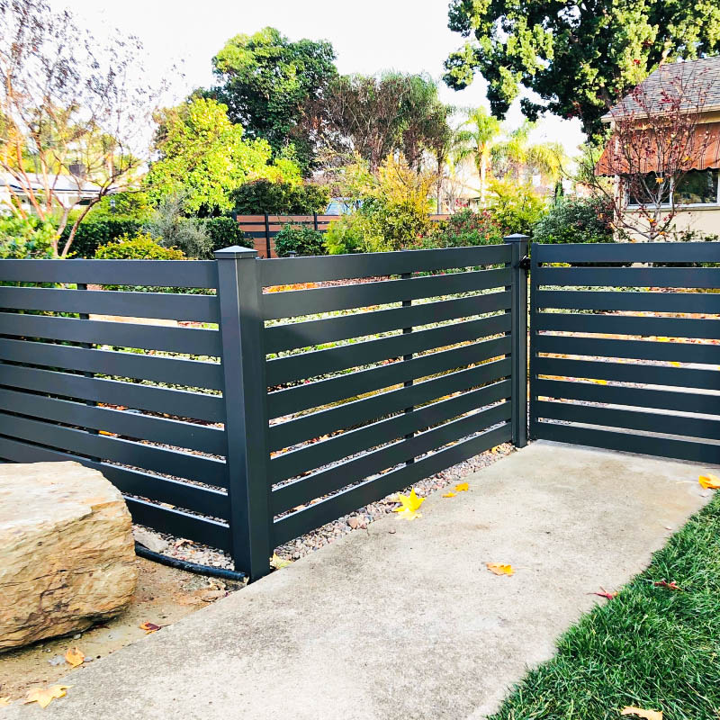 Aluminum gate by LA Fence Craft