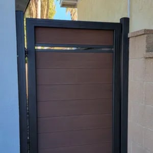 Composite gate by LA Fence Craft