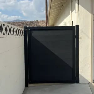 Composite gate by LA Fence Craft