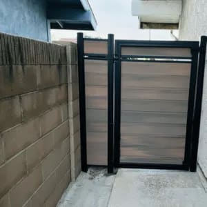 Composite gate by LA Fence Craft