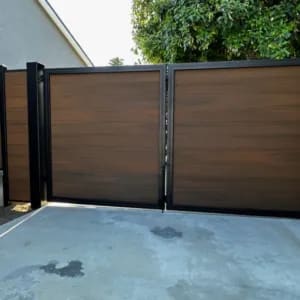 Composite gate by LA Fence Craft