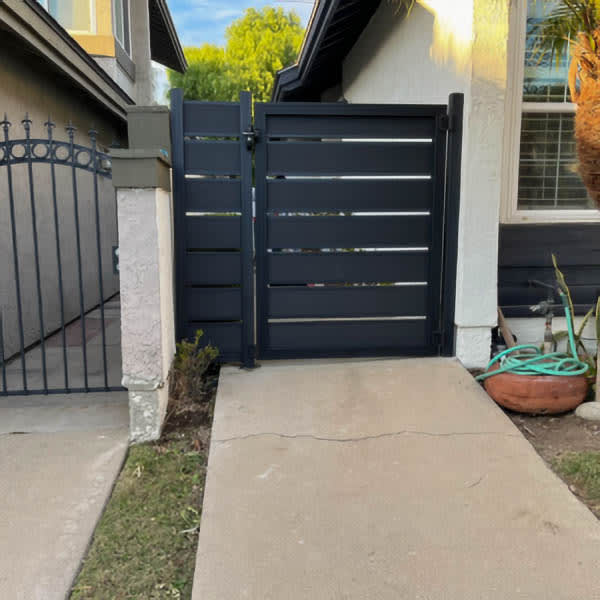 Composite gate by LA Fence Craft