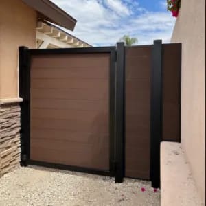 Composite gate by LA Fence Craft