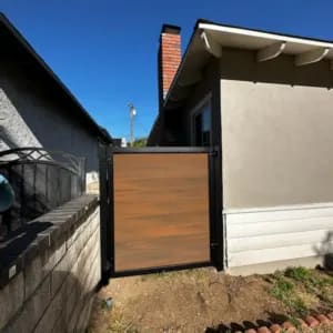 Composite gate by LA Fence Craft
