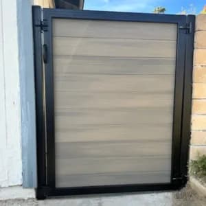 Composite gate by LA Fence Craft