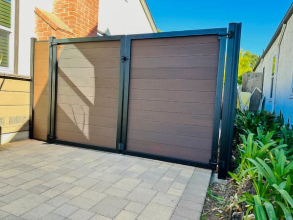 Composite gate by LA Fence Craft