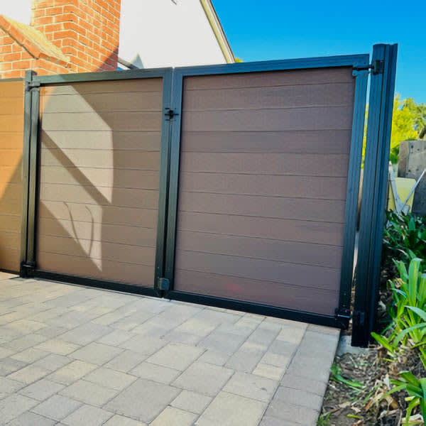 Composite gate by LA Fence Craft