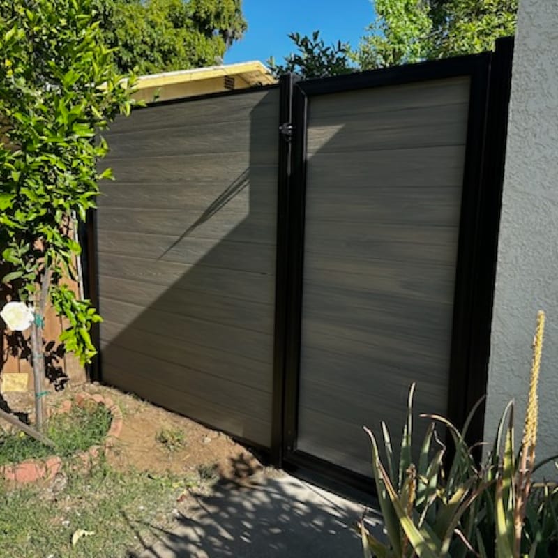Composite gate by LA Fence Craft