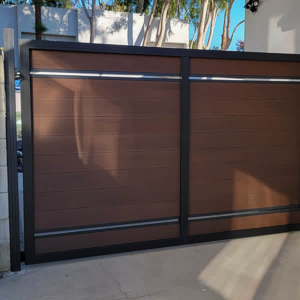 Composite gate by LA Fence Craft