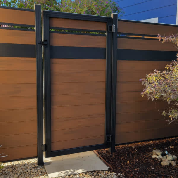 Composite gate by LA Fence Craft