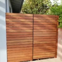 Wood gate by LA Fence Craft