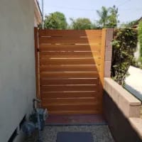 Wood gate by LA Fence Craft