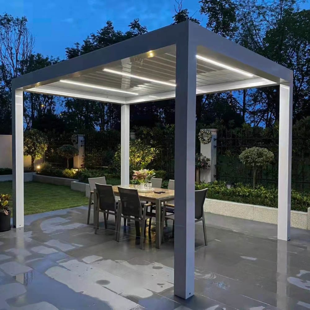 Aluminum patio cover by LA Fence Craft