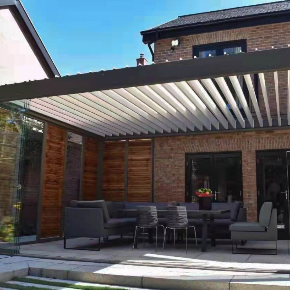 Aluminum patio cover by LA Fence Craft