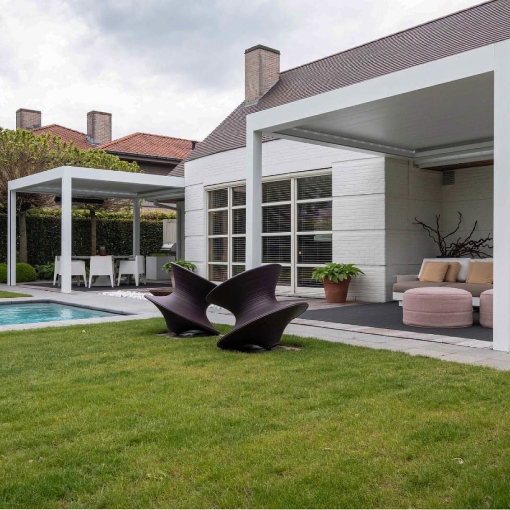 Aluminum patio cover by LA Fence Craft