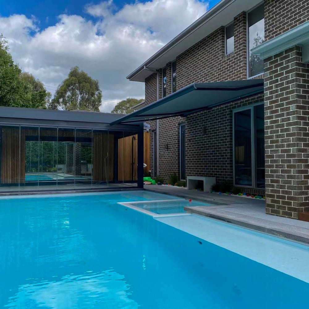 Aluminum patio cover by LA Fence Craft