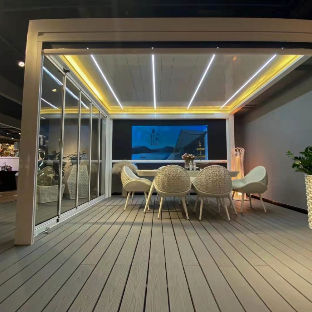 Aluminum patio cover by LA Fence Craft