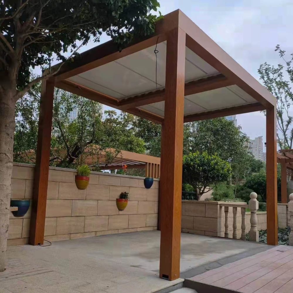 Aluminum patio cover by LA Fence Craft
