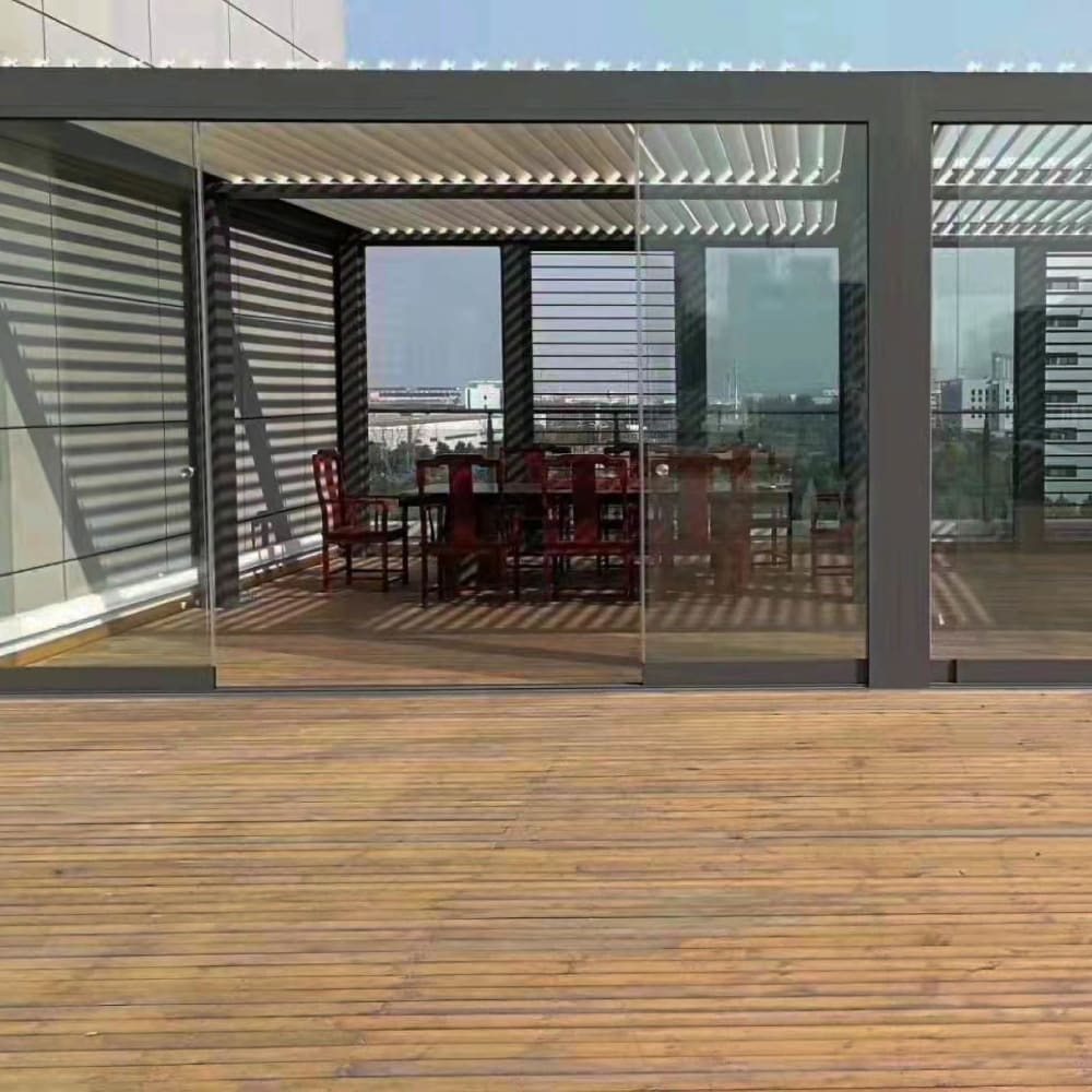 Aluminum patio cover by LA Fence Craft