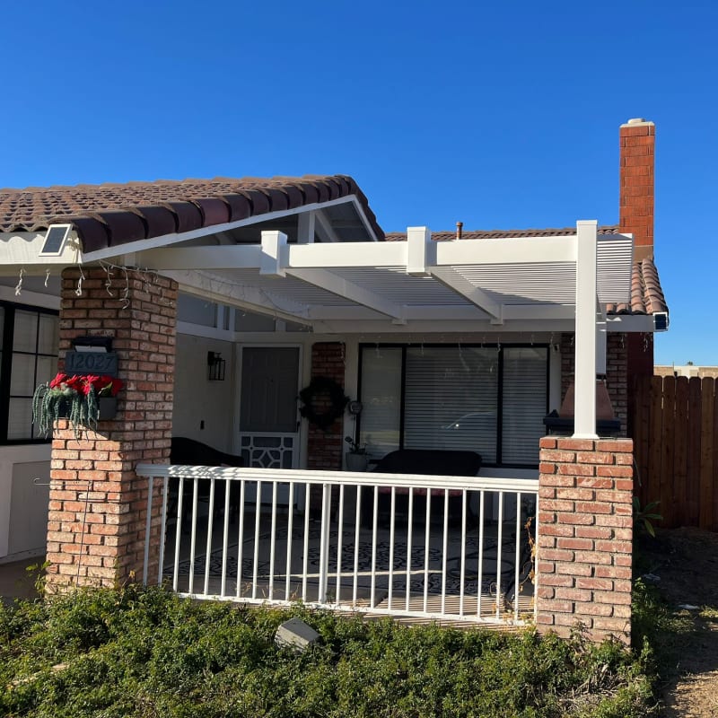Vinyl patio cover by LA Fence Craft