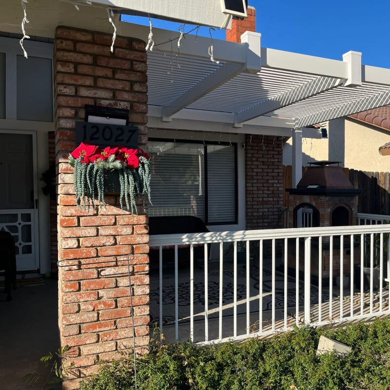 Vinyl patio cover by LA Fence Craft